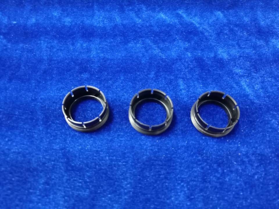 POM Acetal Copolymer Baffle Ring negro que resbala la junta Ring Washer Seal de la manga