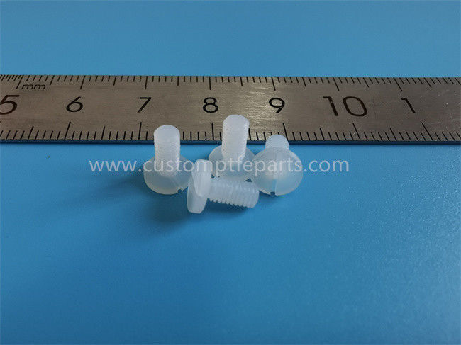 ISO9001 piezas trabajadas a máquina de nylon, tornillos de nylon blancos sin llenar