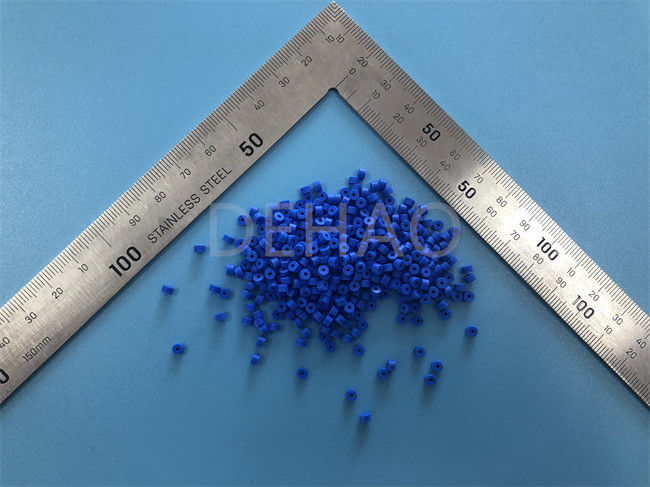 PTFE azul trabajó a máquina el aislador de las piezas para el conector ISO14001 del RF