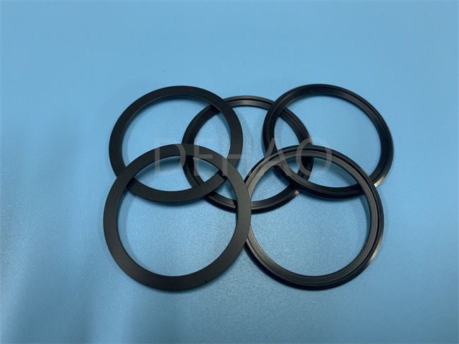 POM Acetal Copolymer Baffle Ring negro que resbala la junta Ring Washer Seal de la manga