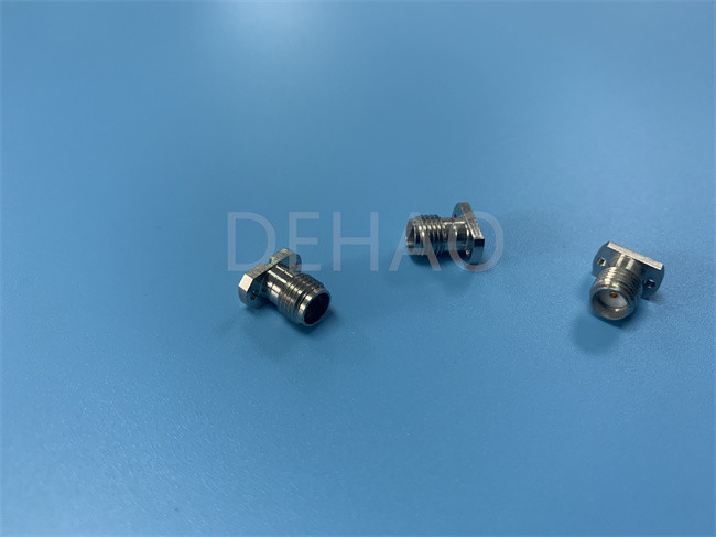 Piezas de encargo del aislador PTFE para 2,92 el oro del conector coaxial 40G del RF plateado