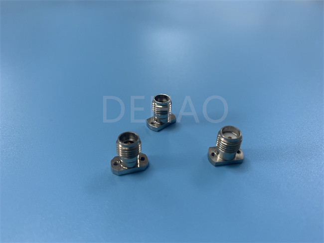 Piezas de encargo del aislador PTFE para 2,92 el oro del conector coaxial 40G del RF plateado